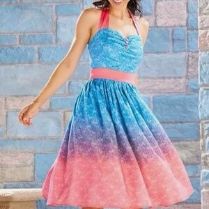 NEW HTF NWT Disney Dress Shop Make It Pink Blue Aurora Dress Size XS